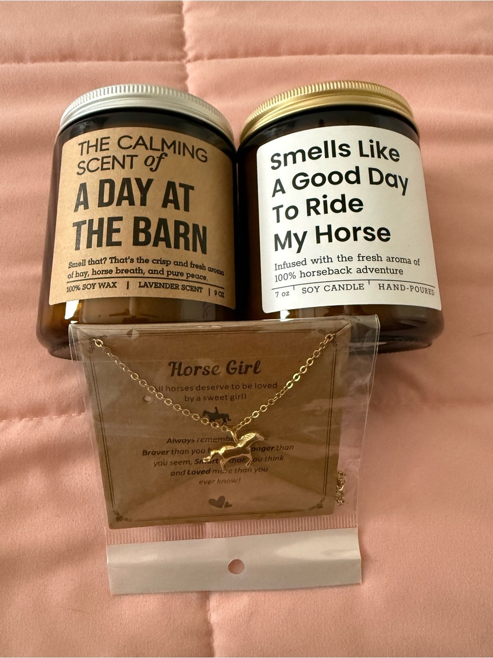 Horse themed soy candles